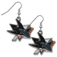 San Jose Sharks® Chrome Dangle Earrings